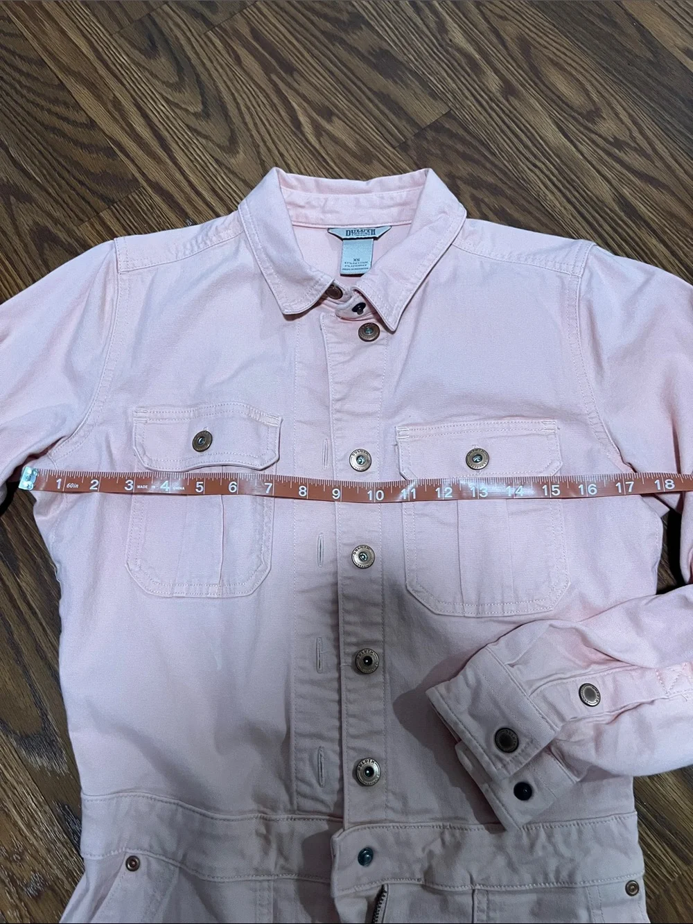 Duluth Trading Co Pink Women's Utility Jumpsuit coveralls xs like new - Picture 4 of 9